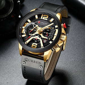 CURREN Casual Leather Band Sport Watches