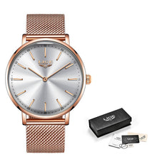 LIGE Rose Gold Women's Casual Watch