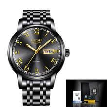 LIGE Men's Stainless Steel Watch