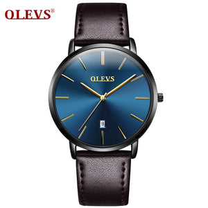 OLEVS Men's Waterproof Ultra Thin Quartz Watch