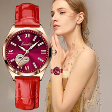 LIGE Branded SUNKTA Women Watches Leather Band