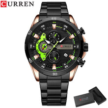 CURREN Men's Stainless Steel Luminous Dial Watch