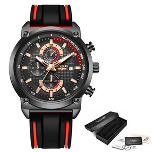 LIGE Men's Sports Watch With Chronograph
