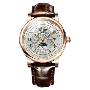 TEVISE Men's Mechanical Watch with Moon Phase