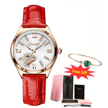 LIGE Branded SUNKTA Women Watches Leather Band