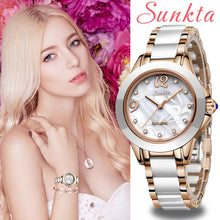 LIGE SUNKTA Women's Rose Gold Quartz Watch