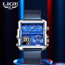 LIGE Men's Digital Sports Watch