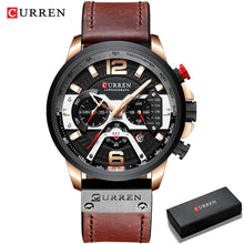 CURREN Casual Leather Band Sport Watches