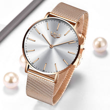 LIGE Rose Gold Women's Casual Watch