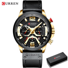 CURREN Casual Leather Band Sport Watches