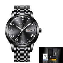 LIGE Men's Stainless Steel Watch