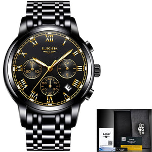 LIGE Men's Quartz Watch