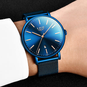 LIGE Men's Ultra Thin Watch