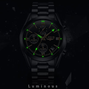 LIGE Men's Quartz Watch