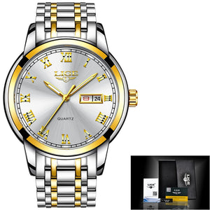 LIGE Brand Men's Stainless Steel Sports Watch