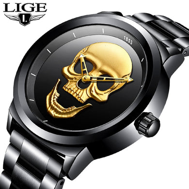 LIGE Skeleto Men's Watch