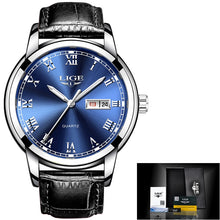 LIGE Brand Men's Stainless Steel Sports Watch