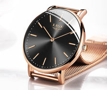 LIGE Women's Rose Gold Watch