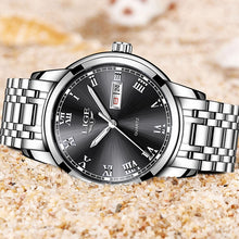 LIGE Brand Men's Stainless Steel Sports Watch