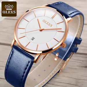 OLEVS Men's Waterproof Ultra Thin Quartz Watch