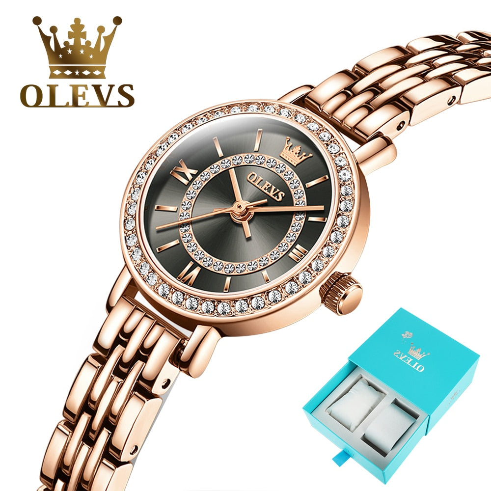 OLEVS Women's Stainless Steel Elegant Quartz Watch