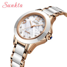 LIGE SUNKTA Women's Rose Gold Quartz Watch