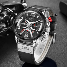 LIGE Men's  Sports Watch Men With Automatic Calendar