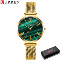 CURREN Leather Strap Quartz Women's Watch