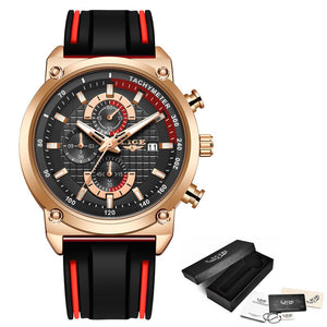 LIGE Men's Sports Watch With Chronograph