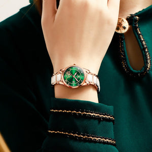 OLEVS Luxury Women's Camellia Quartz Watch